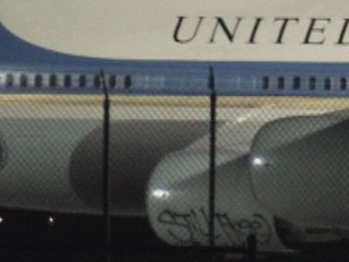 Marc Ecko Tagging Air Force One