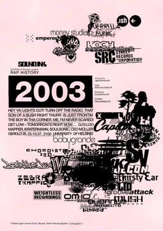 RapHistory 2003 – Lesson 26