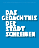 Das Gedächtnis Der Stadt Schreiben