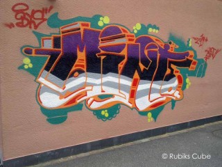 Rubiks Cube war spazieren