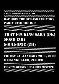 A Sonic Records Production: Rap from the 80’s and early 90’s Party