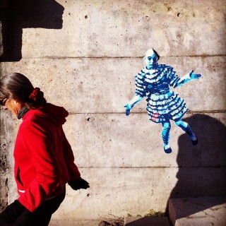#streetart #wheatpaste #robithedog