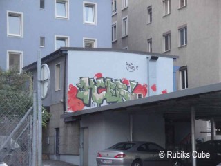 Rubiks Cube war spazieren