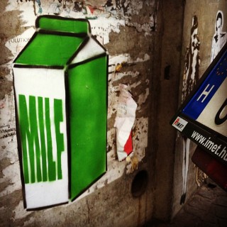 #stencil on #wheatpaste