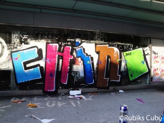 Rubiks Cube war spazieren