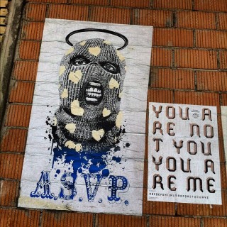 #streetart #wheatpaste #asvp