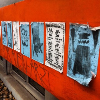 #streetart #sticker #slaps in a row