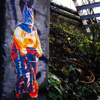 #streetart #wheatpaste #robithedog
