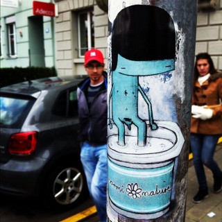 #streetart #sticker #slaps #normi