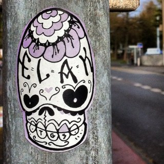 #streetart #sticker #slaps by #elak