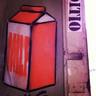#streetart #stencil on #wheatpaste #cartonofmilf