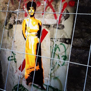 #streetart #wheatpaste #robithedog