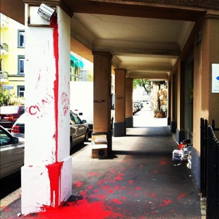 #streetart #farbanschlag