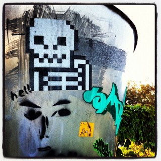 #streetart #wheatpaste and #stencil