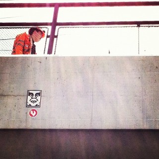 streetart #sticker #slaps #obey #obeygiant