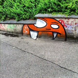 #themghosts# spraypaint #streetart #orangewednesday