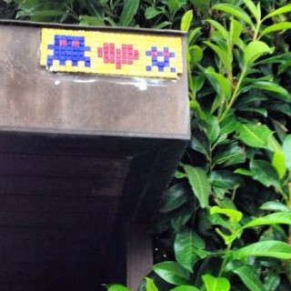 #pasteup of a fake (?) #spaceinvader