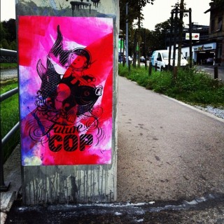 another colorful #wheatpaste by #asvp