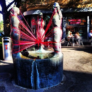 #stringart on a #fountain