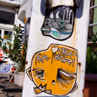 #streetart #sticker #slaps by #tikathek & #ätr in #zurich