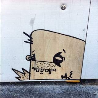 #streetart #markerart on  #wheatpaste by #monc in #zurich