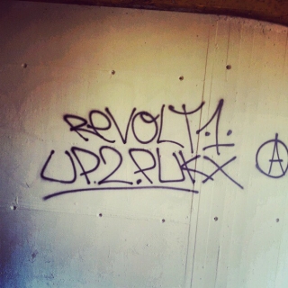 #revolt #utp #upthepunx #tagging #graffiti