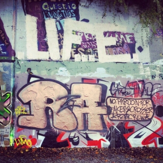 #rza #greynade #message “no pardon for faker & crosser” #graffiti #letten