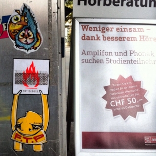 #streetart #sticker #slaps incl. by #ätr in #zurich #switzerland